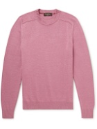 Loro Piana - Cotton and Silk-Blend Sweater - Pink