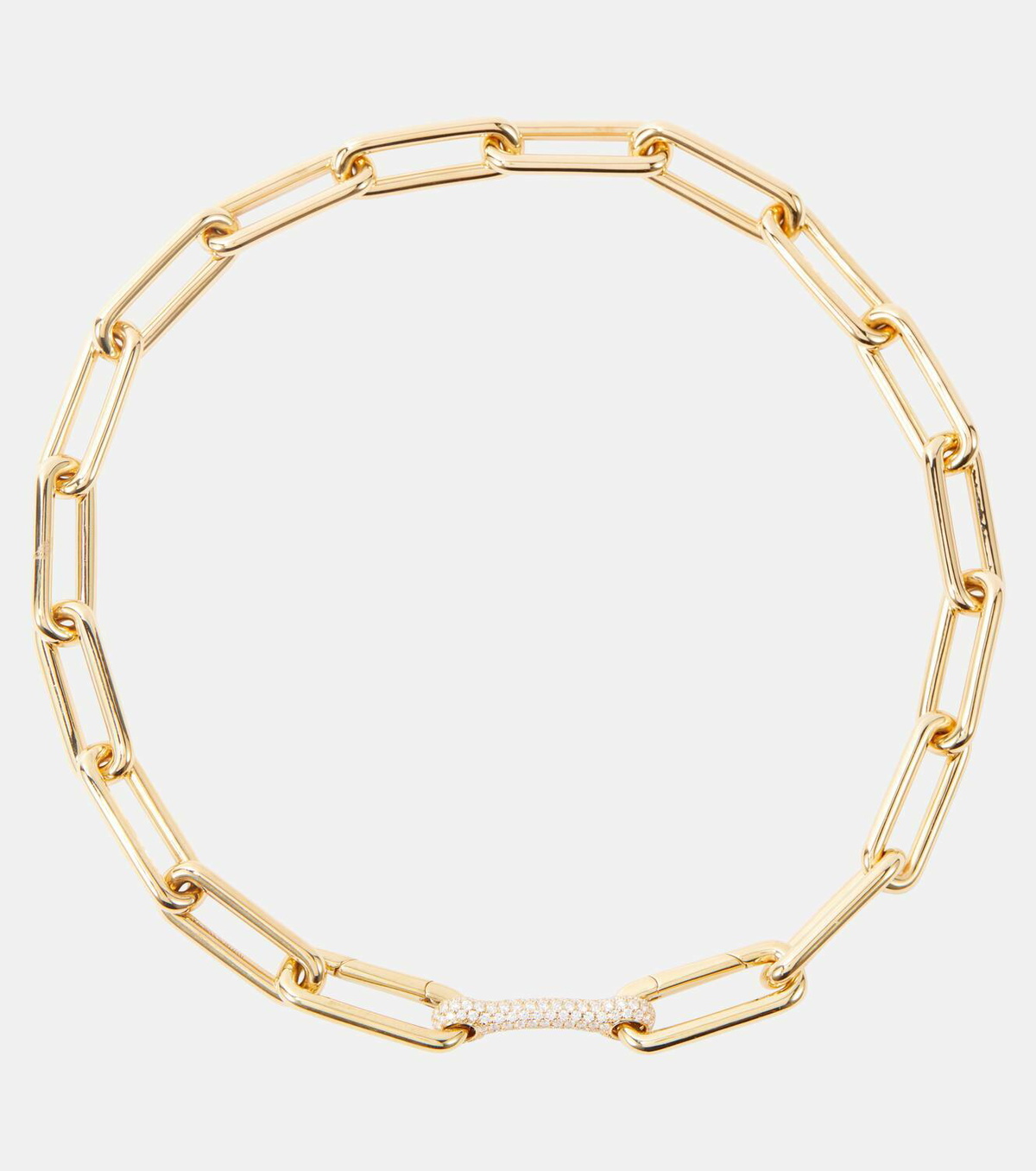 Robinson Pelham Identity 18kt gold chain necklace with diamonds
