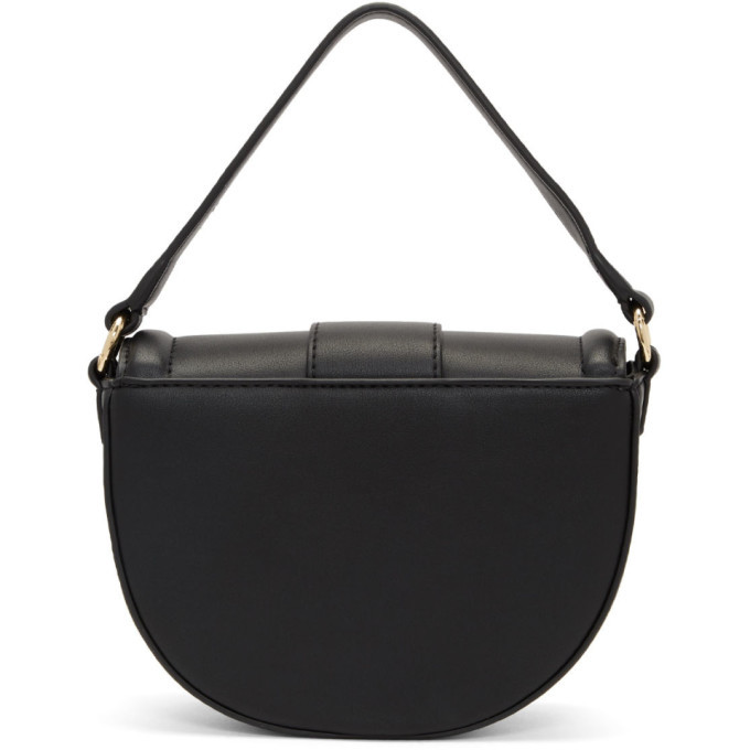 Versace Jeans Couture Black Leather Shoulder Bag