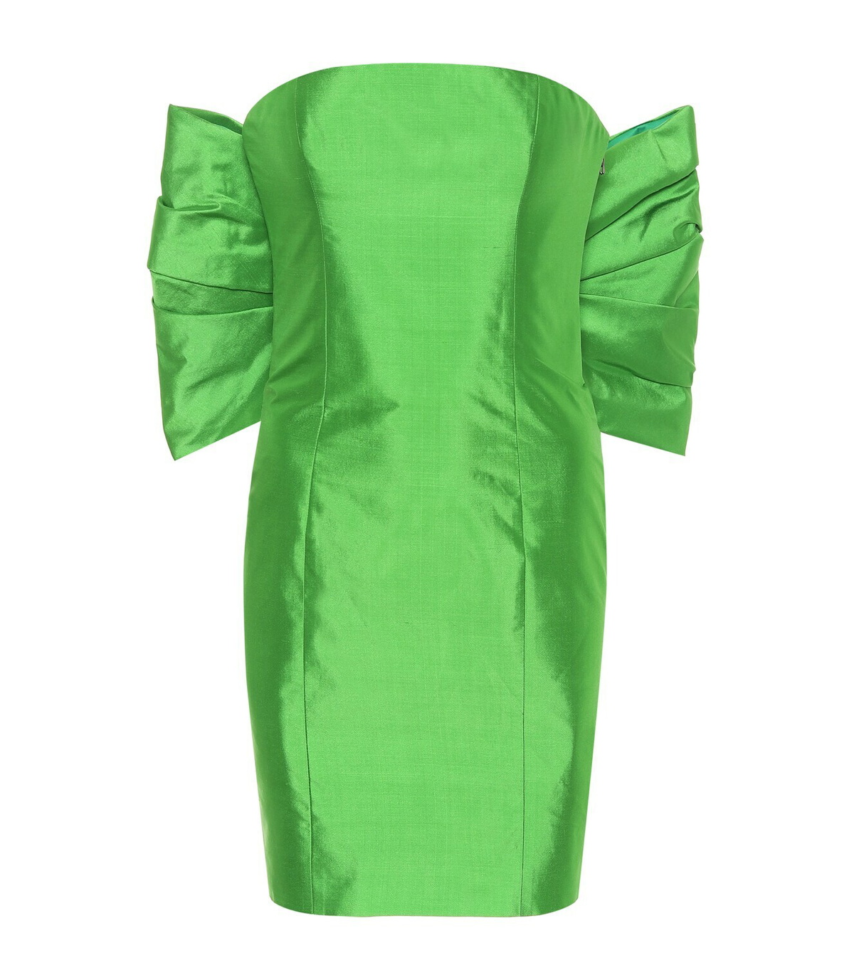 Rasario Silk-satin strapless midi dress