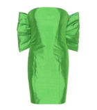 Rasario Silk-satin strapless midi dress