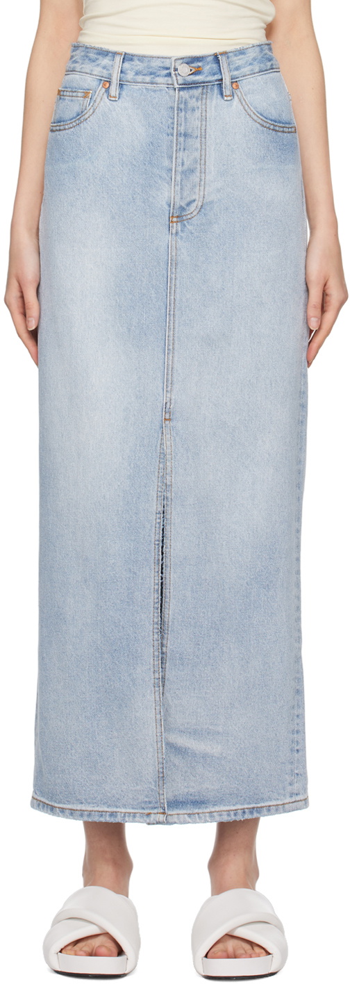 CAMILLA AND MARC Blue Phoebe Maxi Skirt