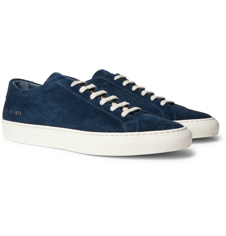 Photo: Common Projects - Achilles Suede Sneakers - Blue