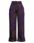 Alessia Santi Womens Pants in Purple