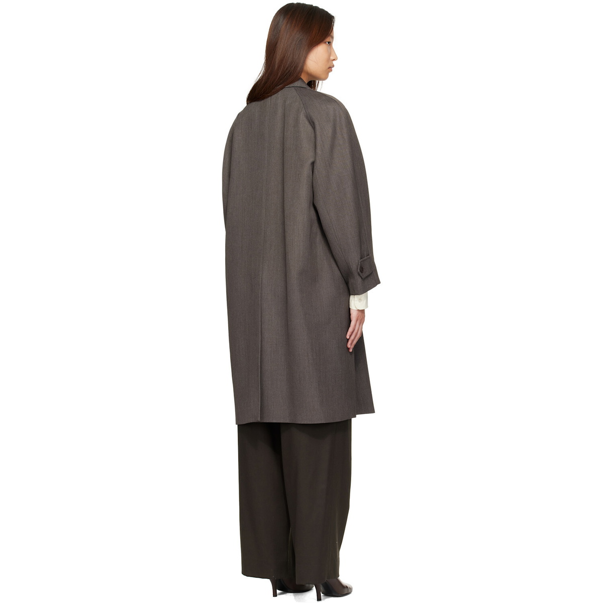 Nothing Written Brown Balmacaan Coat
