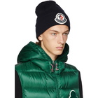 Moncler Navy Wool Beanie