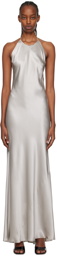 Reformation Gray Jeanie Maxi Dress