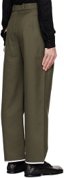 Carlota Barrera Green Pleated Trousers