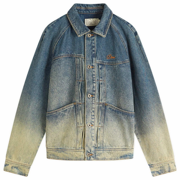 Photo: Dime Men's Denim Jacket in Dipped Sandblasted Indigo