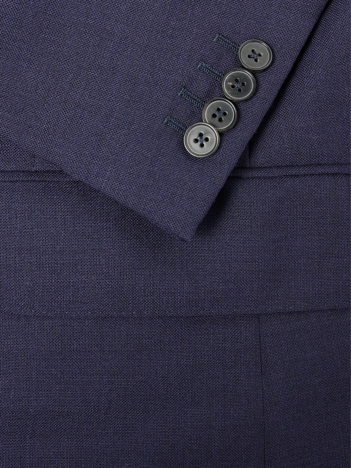 Husbands - Double-Breasted Wool-Fresco Suit - Blue