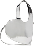 Coperni Silver Mirrored Crossbody Baby Heart Bag