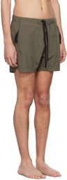 thom/krom Khaki Pocket Swim Shorts