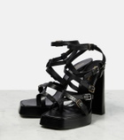 Saint Laurent - Platz platform leather sandals