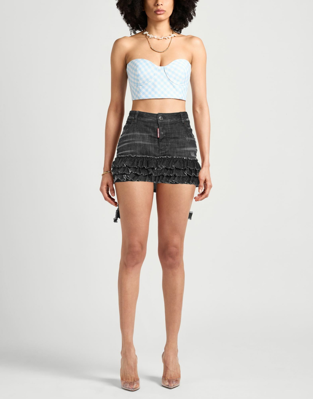 Dsquared2 Womens Denim skirt in Black