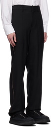 Helmut Lang Black Pleated Trousers