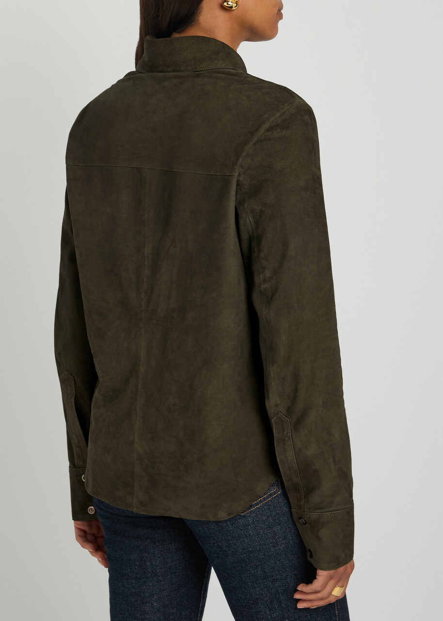 Skiim Caroline Suede Jacket Khaki