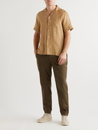 Frescobol Carioca - Thomas Camp-Collar Linen Shirt - Yellow