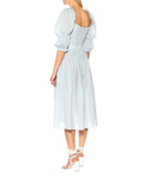Brock Collection - Olivo gingham cotton midi skirt