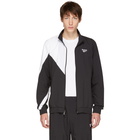 Reebok Classics Black and White Logo Track Jacket