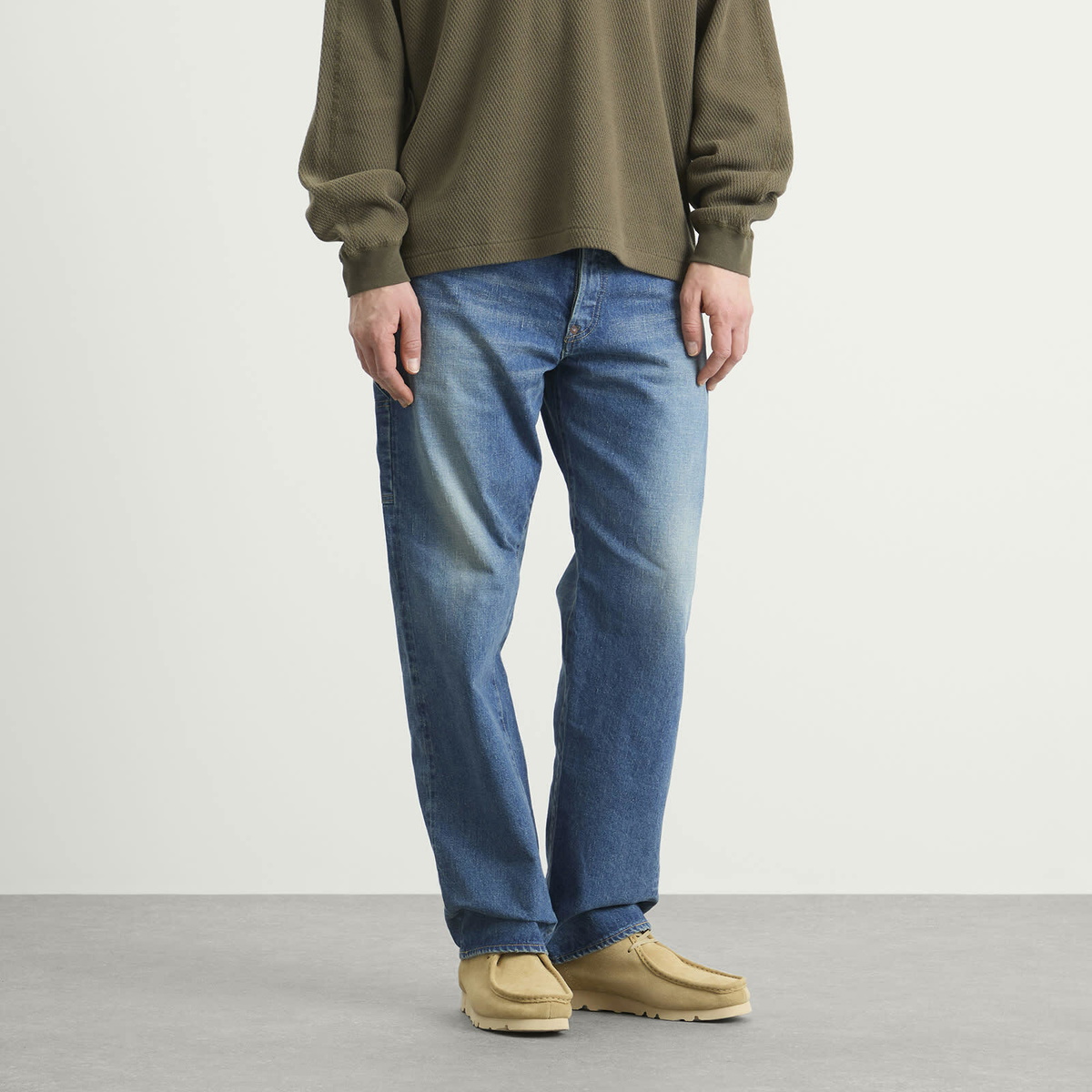 Human Made Men's Straight Leg Selvedge Future Denim Jeans in Indigo