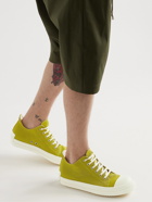Rick Owens - Scarpe Rubber-Trimmed Canvas Sneakers - Yellow