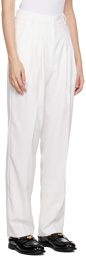 Tanner Fletcher White Clemence Trousers