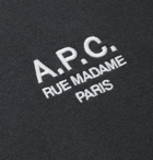 A.P.C. - Raymond Logo-Embroidered Cotton-Jersey T-Shirt - Gray