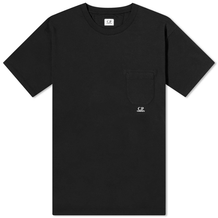 Photo: C.P. Company Men's Pocket Logo T-Shirt in Black