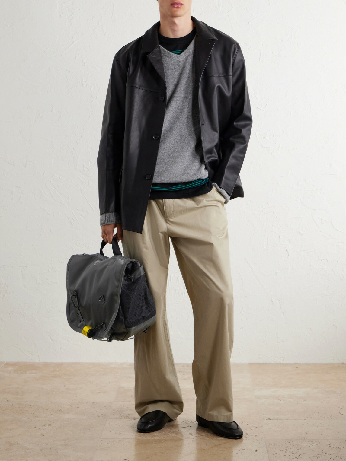 Porter-Yoshida and Co - Ride Shell Messenger Bag - Gray