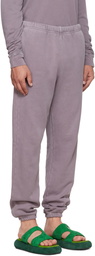 Les Tien Purple Cotton Lounge Pants