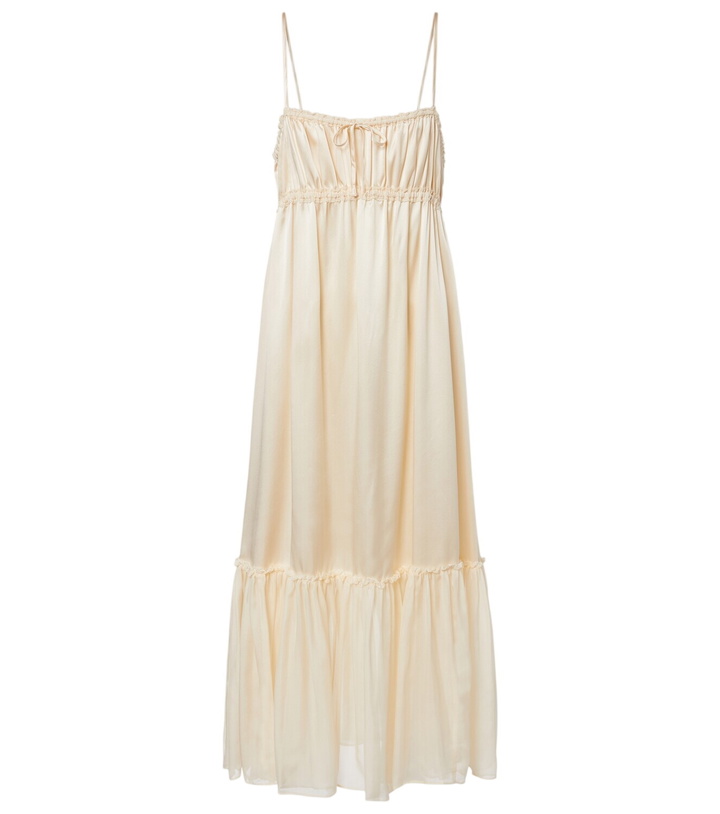 Photo: Ulla Johnson Marielle ruched silk midi dress