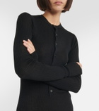 Ann Demeulemeester Ribbed-knit wool maxi dress