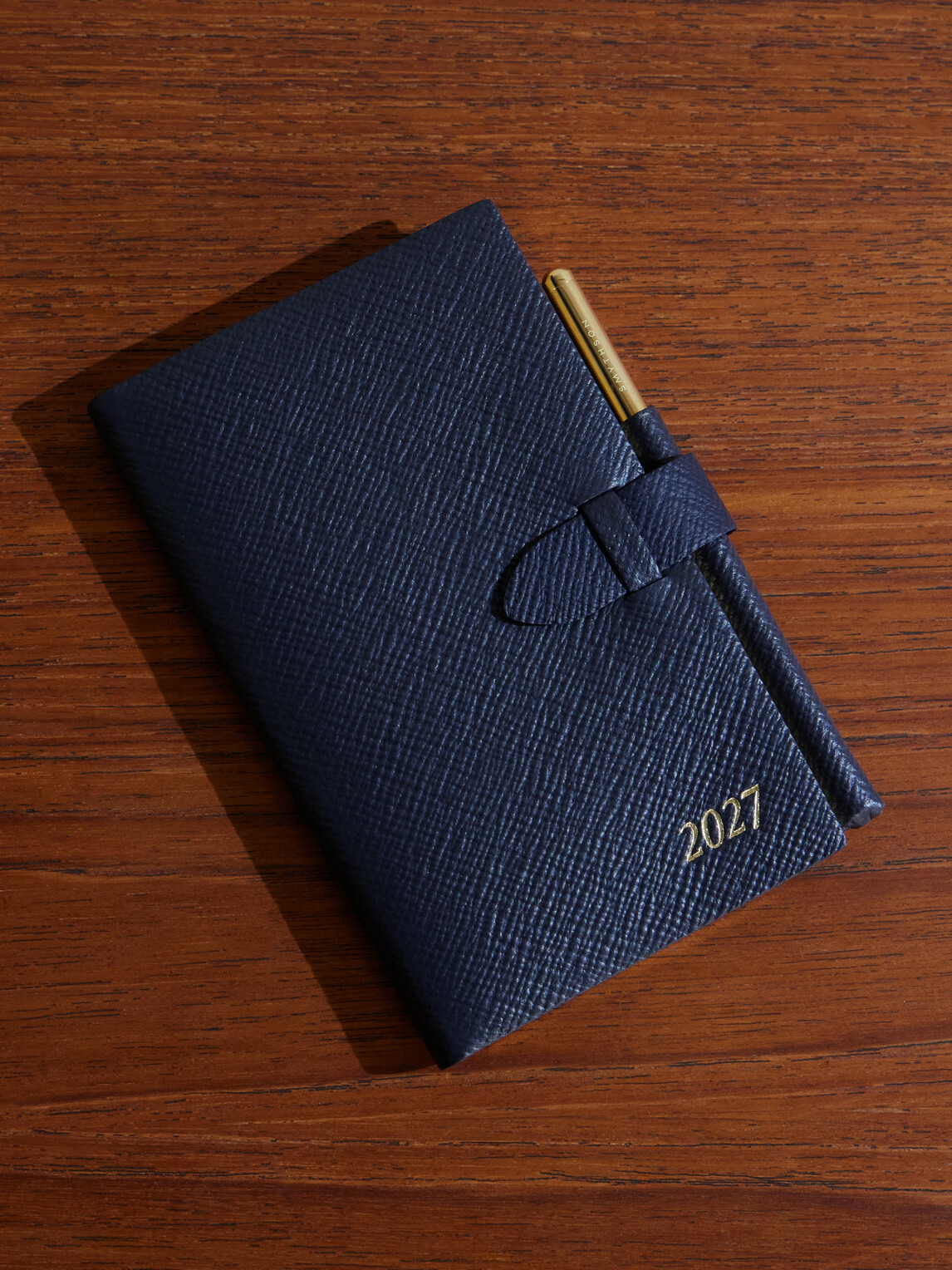 Smythson - 2027 Panama Cross-Grain Leather Diary With Pencil