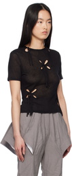 J.Kim Black Petal T-shirt