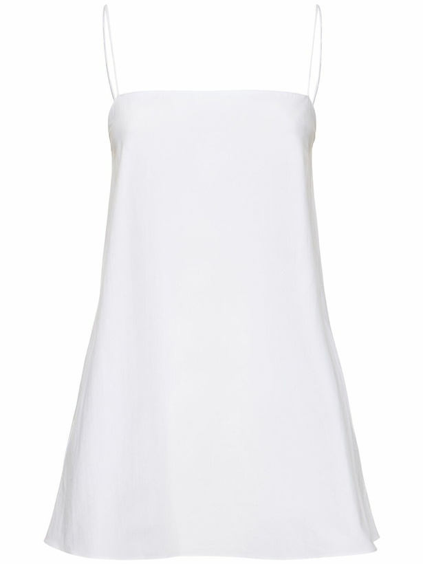 Photo: MATTEAU Square Neck Cotton Cami Mini Dress