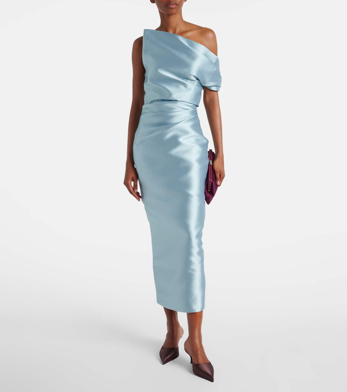 Solace London Ellison satin cocktail dress