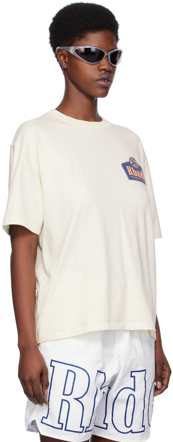 【関税込み】Rhude オフホワイト Grand Cru Tシャツ Rhude Off-White 'Grand Cru' T-Shirt Rhude