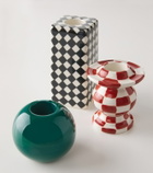 Serax Les Objets Mouleversants Chessboard set of 3 ceramic candle holders