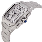 Cartier Santos Chronograph Automatic Silver Dial Mens Watch WSSA0083
