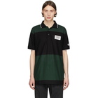 Burberry SSENSE Exclusive Black and Green Copland Polo