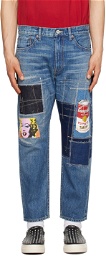 Junya Watanabe Indigo Patchwork Jeans