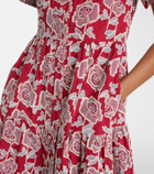 Erdem Embroidered cotton-blend shirt dress