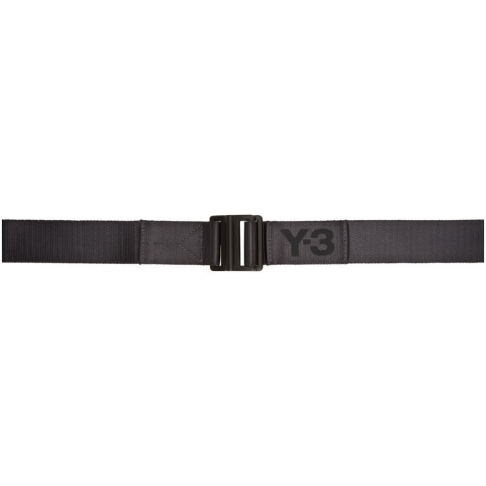 Photo: Y-3 Grey Classic Logo Belt