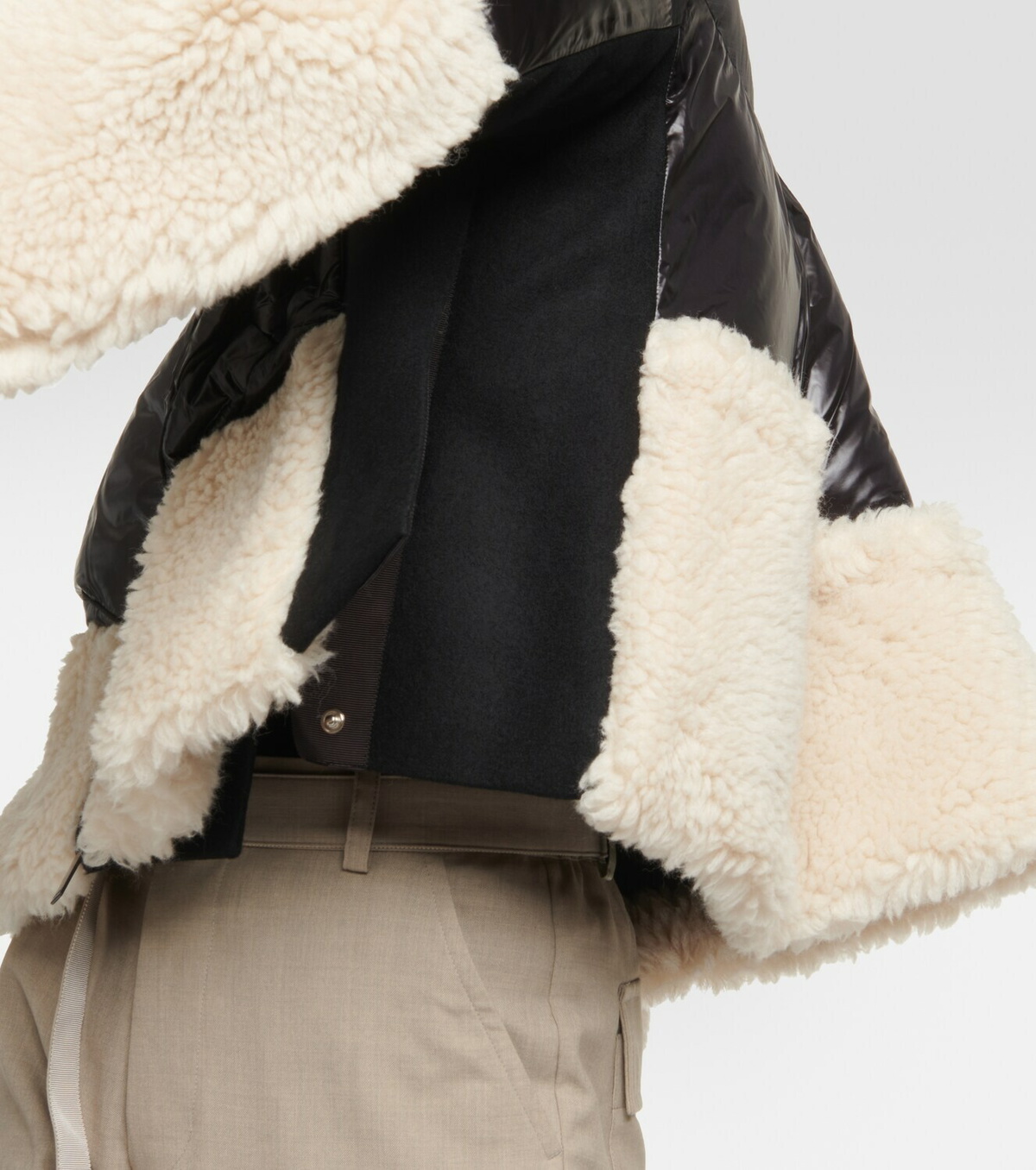 Sacai Faux shearling puffer jacket Sacai