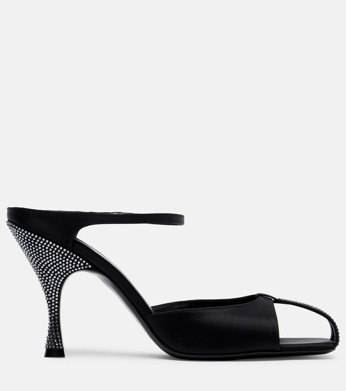 Herbert Levine Hidden Gem embellished satin mules