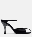 Herbert Levine Hidden Gem embellished satin mules