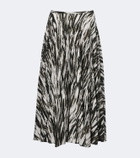 Proenza Schouler White Label Runa printed twill midi skirt