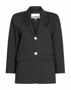 Ganni Womens Blazer in Black
