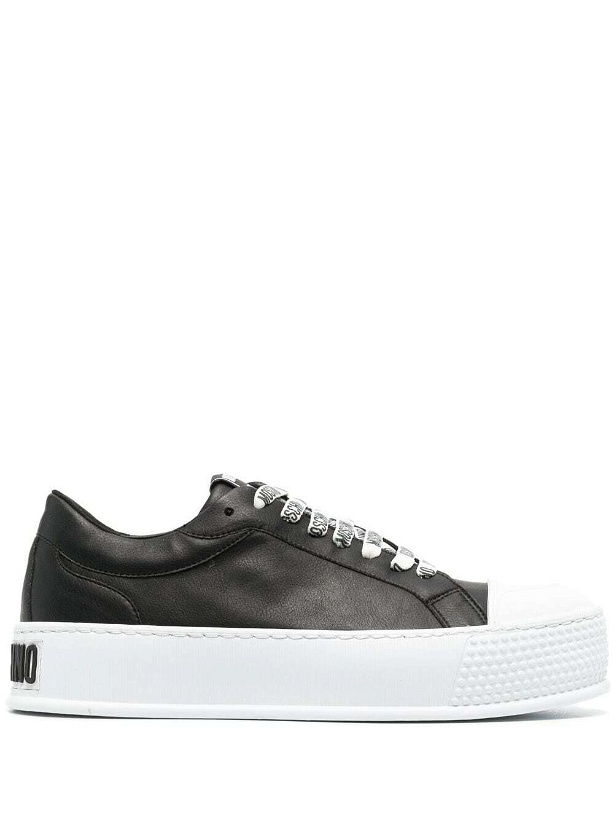 Photo: MOSCHINO - Leather Sneakers