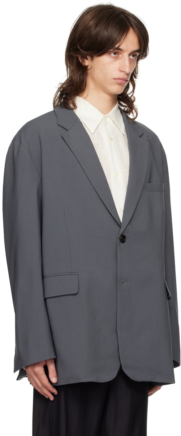 The Frankie Shop Gray Beo Blazer